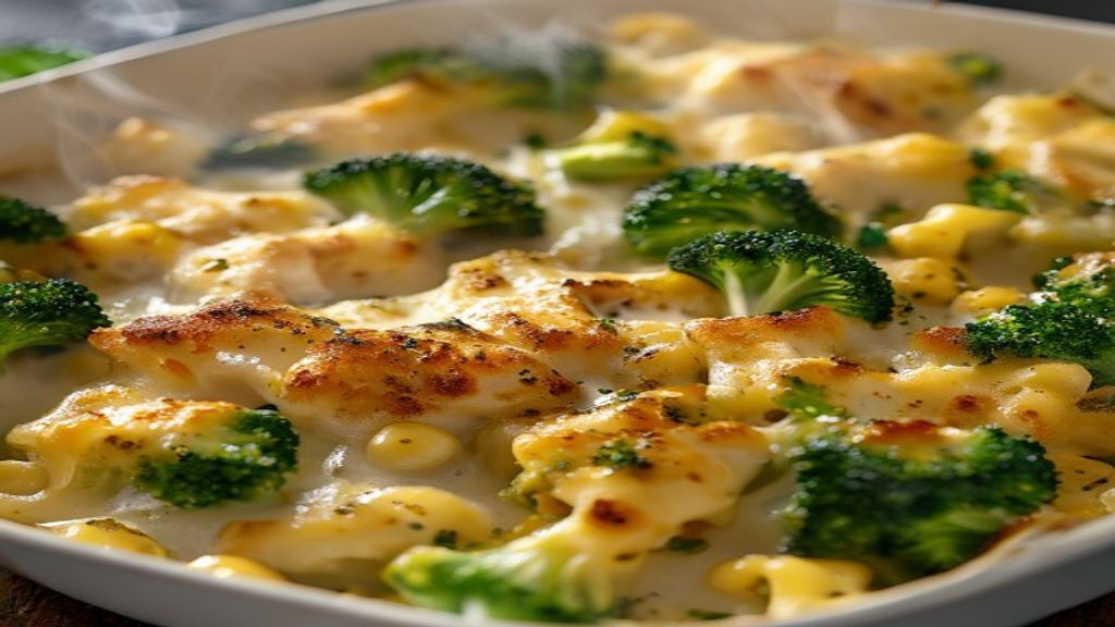 One-Pan Cheesy Baked Chicken & Broccoli Pasta