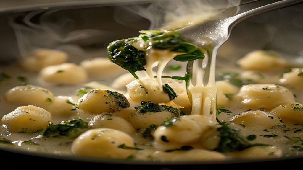 One-Pan Creamy Garlic & Spinach Gnocchi
