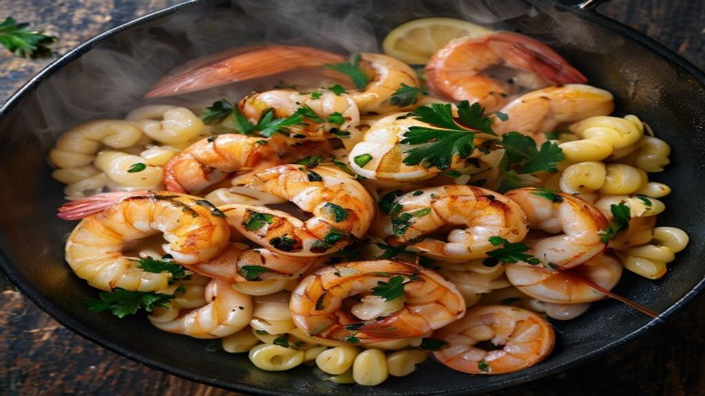 One-Pan Garlic Butter Lemon Shrimp and Orzo