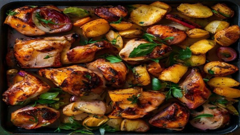 Sheet Pan Chicken Thighs Dinner