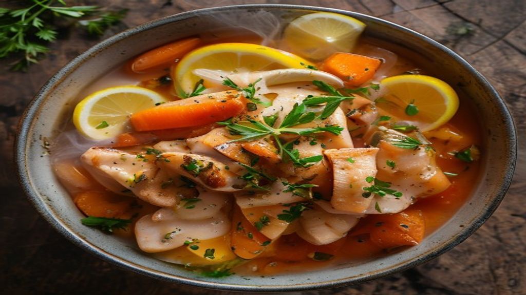 Soothing Lemon-Ginger Poached Chicken & Carrots